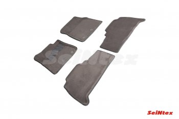 6 199 р. Комплект ворсовых ковриков в салон Seintex (3D) Toyota Land Cruiser 200 1-ый рестайлинг (2012-2015) (Черный)  с доставкой в г. Вологда. Увеличить фотографию 2