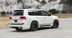 9 299 р. Лип спойлер WALD Toyota Land Cruiser 200 2-ой рестайлинг (2015-2021) (Неокрашенный)  с доставкой в г. Вологда. Увеличить фотографию 2