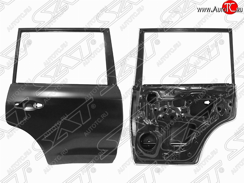 9 999 р. Правая дверь задняя SAT Toyota Land Cruiser 200 2-ой рестайлинг (2015-2021) (Неокрашенная)  с доставкой в г. Вологда