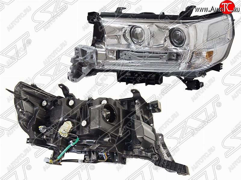 22 999 р. Левая фара передняя SAT (три модуля LED) Toyota Land Cruiser 200 2-ой рестайлинг (2015-2021)  с доставкой в г. Вологда