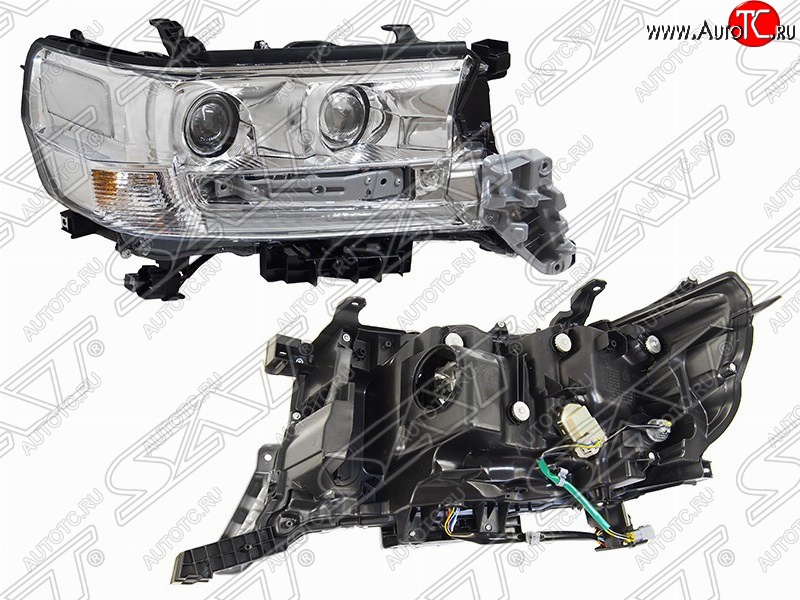 22 999 р. Правая фара передняя SAT (три модуля LED) Toyota Land Cruiser 200 2-ой рестайлинг (2015-2021)  с доставкой в г. Вологда