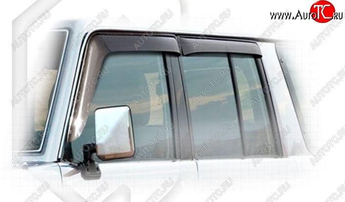 1 999 р. Дефлектора окон CA-Plastic Toyota Land Cruiser 70 5 дв. 2-ой рестайлинг (1999-2004) (Classic полупрозрачный)  с доставкой в г. Вологда