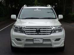 11 949 р. Накладка на передний бампер BRANEW Toyota Land Cruiser 200 дорестайлинг (2007-2012) (Неокрашенная)  с доставкой в г. Вологда. Увеличить фотографию 3