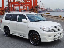 11 949 р. Накладка на передний бампер BRANEW Toyota Land Cruiser 200 дорестайлинг (2007-2012) (Неокрашенная)  с доставкой в г. Вологда. Увеличить фотографию 4