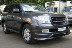 16 649 р. Накладка на передний бампер JAOS Toyota Land Cruiser 200 дорестайлинг (2007-2012) (Неокрашенная)  с доставкой в г. Вологда. Увеличить фотографию 3
