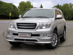 16 649 р. Накладка на передний бампер JAOS Toyota Land Cruiser 200 дорестайлинг (2007-2012) (Неокрашенная)  с доставкой в г. Вологда. Увеличить фотографию 4