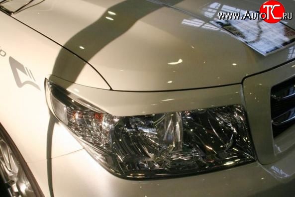 1 169 р. Реснички JAOS  Toyota Land Cruiser  200 (2007-2012) дорестайлинг (Неокрашенные)  с доставкой в г. Вологда