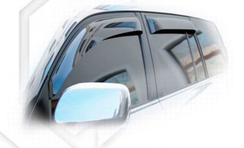 2 299 р. Дефлектора окон CA-Plastiс Toyota Land Cruiser 200 дорестайлинг (2007-2012) (серия Classic полупрозрачный)  с доставкой в г. Вологда. Увеличить фотографию 2