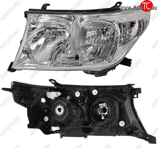 8 449 р. Левая фара SAT (под ксенон, с электрокорректором) Toyota Land Cruiser 200 дорестайлинг (2007-2012)  с доставкой в г. Вологда
