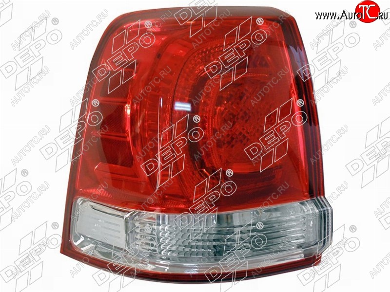 8 999 р. Левый фонарь DEPO Toyota Land Cruiser 200 дорестайлинг (2007-2012)  с доставкой в г. Вологда