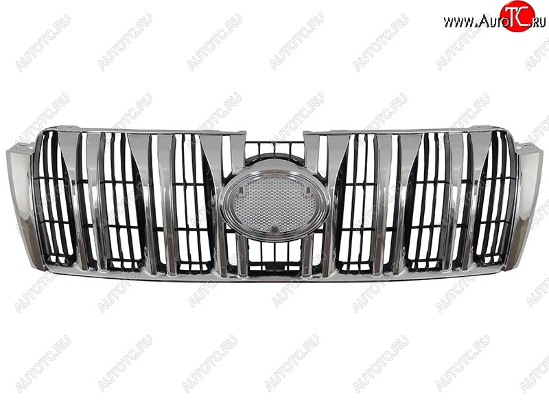 6 199 р. Решётка радиатора SAT (хромированная) Toyota Land Cruiser Prado J150 дорестайлинг (2009-2013)  с доставкой в г. Вологда