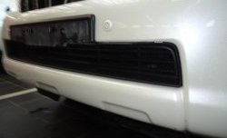 1 469 р. Сетка на бампер Russtal (черная) Toyota Land Cruiser Prado J150 дорестайлинг (2009-2013)  с доставкой в г. Вологда. Увеличить фотографию 2