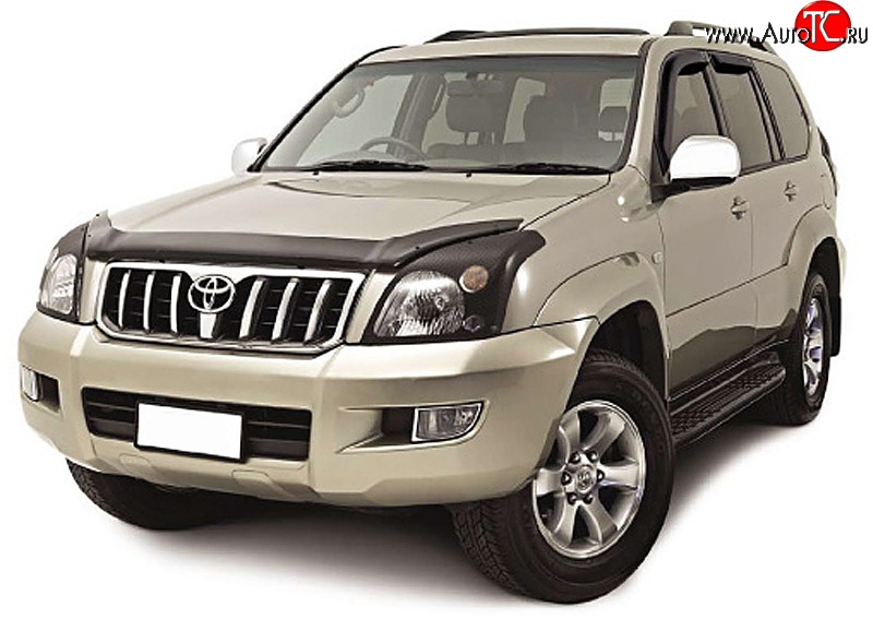 3 689 р. Дефлектор капота NovLine Toyota Land Cruiser Prado J150 дорестайлинг (2009-2013)  с доставкой в г. Вологда