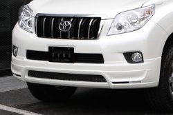 12 799 р. Накладка на передний бампер Mz SPEED Toyota Land Cruiser Prado J150 дорестайлинг (2009-2013) (Неокрашенная)  с доставкой в г. Вологда. Увеличить фотографию 3