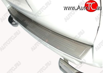 9 199 р. Защитная накладка на задний бампер СТ Toyota Land Cruiser Prado J150 дорестайлинг (2009-2013)  с доставкой в г. Вологда