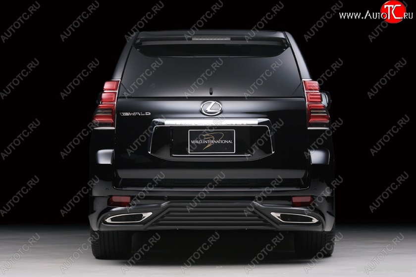 15 349 р. Накладка на задний бампер WALD BLACK BISON Toyota Land Cruiser Prado J150 дорестайлинг (2009-2013) (Неокрашенная)  с доставкой в г. Вологда