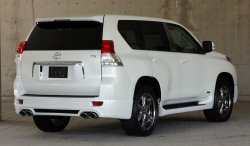 14 099 р. Пластиковые пороги Mz SPEED Toyota Land Cruiser Prado J150 дорестайлинг (2009-2013)  с доставкой в г. Вологда. Увеличить фотографию 2