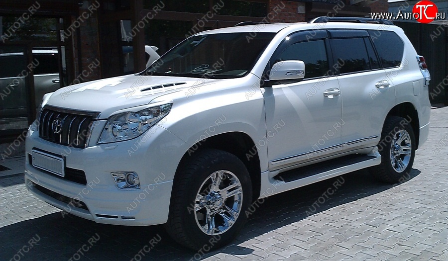 14 099 р. Пластиковые пороги Mz SPEED Toyota Land Cruiser Prado J150 дорестайлинг (2009-2013)  с доставкой в г. Вологда