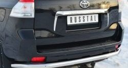19 599 р. Одинарная защита заднего бампера из трубы диаметром 63 мм SLITKOFF Toyota Land Cruiser Prado J150 дорестайлинг (2009-2013)  с доставкой в г. Вологда. Увеличить фотографию 2