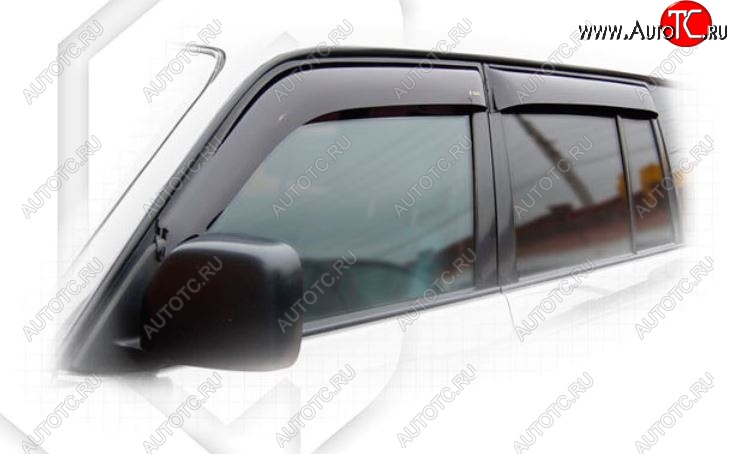 2 079 р. Дефлектора окон (J90W, J95W) CA-Plastiс Toyota Land Cruiser 90 (1996-2000) (Classic полупрозрачный, Без хром.молдинга)  с доставкой в г. Вологда