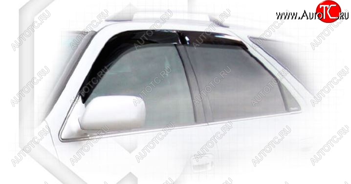 1 899 р. Дефлектора окон CA-Plastic  Toyota Mark 2  Qualis (1997-2002) седан (Classic полупрозрачный, Без хром.молдинга)  с доставкой в г. Вологда