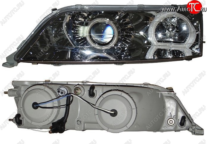 5 849 р. Левая фара SAT (линза, диод, Евросвет))  Toyota Mark 2  X100 (1996-2000) седан  с доставкой в г. Вологда