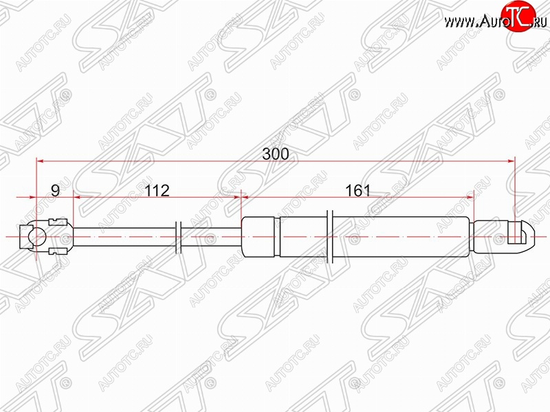 679 р. Упор багажника крышки багажника SAT Toyota Mark 2 X90 седан (1992-1996)  с доставкой в г. Вологда