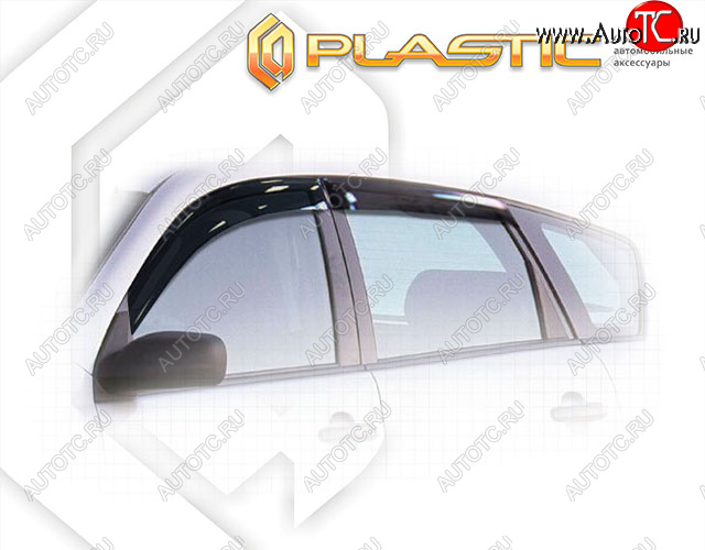 2 079 р. Дефлектора окон CA-Plastic  Toyota Matrix  E130 (2003-2008) (Classic полупрозрачный, Без хром.молдинга, Крепление только на скотч)  с доставкой в г. Вологда