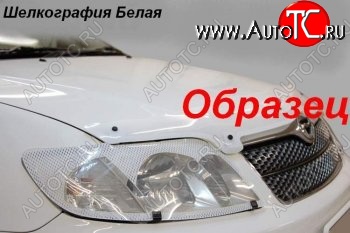 1 999 р. Защита фар (SXN10H) CA-Plastiс  Toyota Nadia  XN10 (1998-2002) (Шелкография белая)  с доставкой в г. Вологда