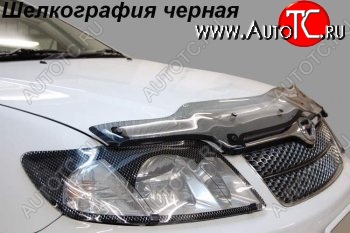1 999 р. Защита фар (SXN10H) CA-Plastiс  Toyota Nadia  XN10 (1998-2002) (Шелкография черная)  с доставкой в г. Вологда