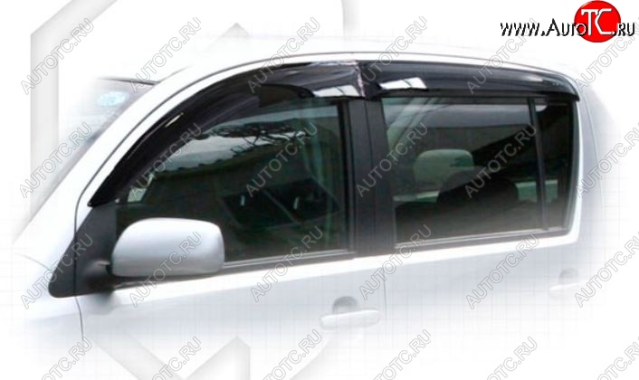 2 159 р. Дефлектора окон CA-Plastic Toyota Passo 1 (2004-2010) (Classic полупрозрачный)  с доставкой в г. Вологда