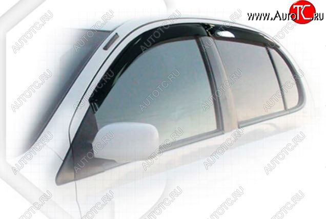 1 999 р. Дефлектора окон CA-Plastic  Toyota Platz (1999-2002) (Classic полупрозрачный, Без хром.молдинга)  с доставкой в г. Вологда