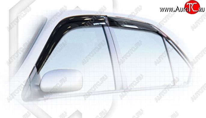1 999 р. Дефлектора окон CA-Plastic  Toyota Prius  XW10 (1997-2000) дорестайлинг (Classic полупрозрачный, Без хром.молдинга)  с доставкой в г. Вологда