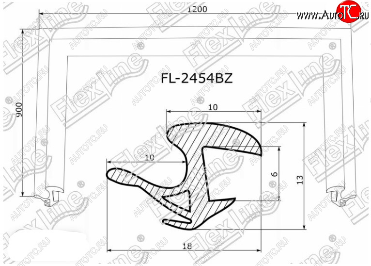 2 599 р. Молдинг лобового стекла FlexLine Toyota Prius XW20 дорестайлинг (2003-2005)  с доставкой в г. Вологда