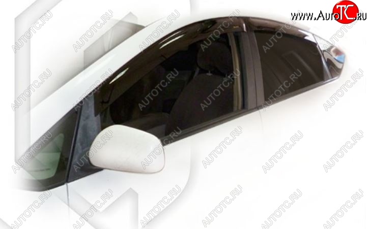 1 999 р. Дефлектора окон (правый руль) CA-Plastiс Toyota Prius XW20 дорестайлинг (2003-2005) (Classic полупрозрачный, Без хром.молдинга)  с доставкой в г. Вологда