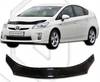 Дефлектор капота CA-Plastiс exclusive Toyota Prius XW30 дорестайлинг (2009-2011)