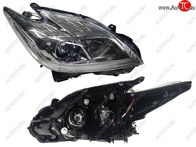 6 799 р. Правая фара SAT (ксенон, под корректор, LED)  Toyota Prius  XW30 (2012-2016) рестайлинг лифтбэк  с доставкой в г. Вологда