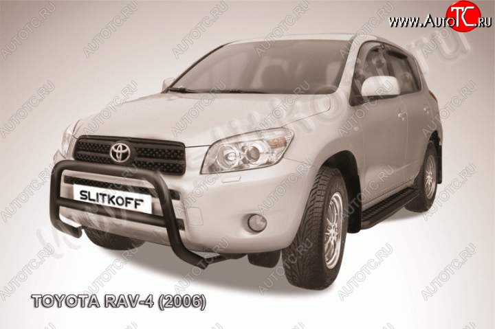 15 399 р. Кенгурятник d57 низкий Toyota RAV4 XA305 5 дв. дорестайлинг (2005-2009) (Цвет: серебристый)  с доставкой в г. Вологда
