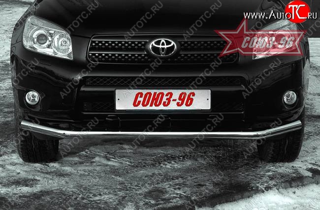 10 349 р. Защита переднего бампера одинарная Souz-96 (d60) Toyota RAV4 XA305 5 дв. дорестайлинг (2005-2009)  с доставкой в г. Вологда
