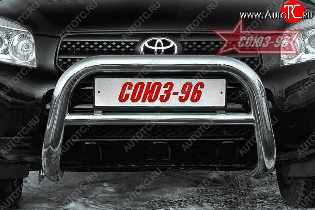 17 819 р. Защита переднего бампера Souz-96 (d76) Toyota RAV4 XA305 5 дв. дорестайлинг (2005-2009)  с доставкой в г. Вологда