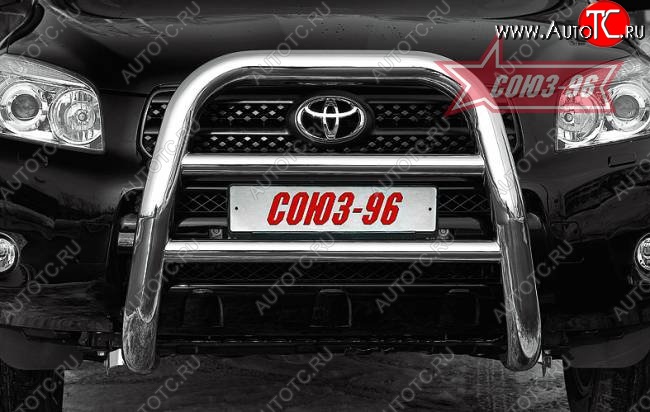 17 189 р. Защита переднего бампера Souz-96 (d76) Toyota RAV4 XA305 5 дв. дорестайлинг (2005-2009)  с доставкой в г. Вологда