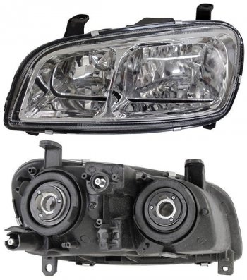 Левая фара SAT (хрусталь, стекло) Toyota RAV4  XA10 (1997-2000) 5 дв. рестайлинг, 3 дв. рестайлинг
