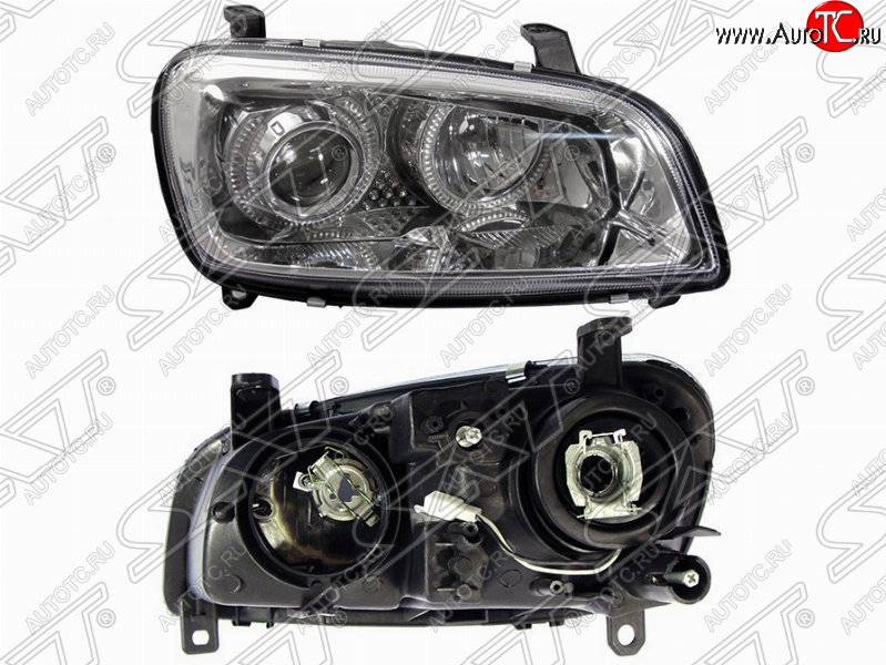 5 849 р. Правая фара передняя SAT (хрусталь, линза ) Toyota RAV4 XA10 3 дв. дорестайлинг (1994-1997)  с доставкой в г. Вологда