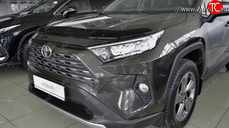 3 299 р. Дефлектор капота SIM Toyota RAV4 XA50 5 дв. дорестайлинг (2018-2025)  с доставкой в г. Вологда