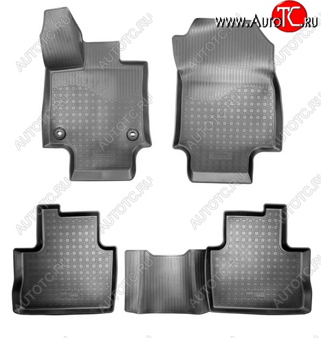2 399 р. Коврики салонные (АКПП) Norplast Toyota RAV4 XA50 5 дв. дорестайлинг (2018-2025) (Черный)  с доставкой в г. Вологда