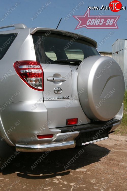 1 169 р. Защита заднего бампера из боковых уголков Souz-96 (d76) Toyota RAV4 XA30 5 дв. удлиненный 2-ой рестайлинг (2010-2013)  с доставкой в г. Вологда