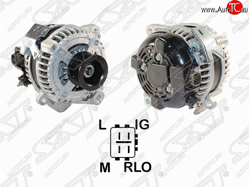 8 999 р. Генератор (100A/ 12V) (2AZ) SAT Toyota RAV4 XA30 5 дв. 2-ой рестайлинг (2010-2013)  с доставкой в г. Вологда