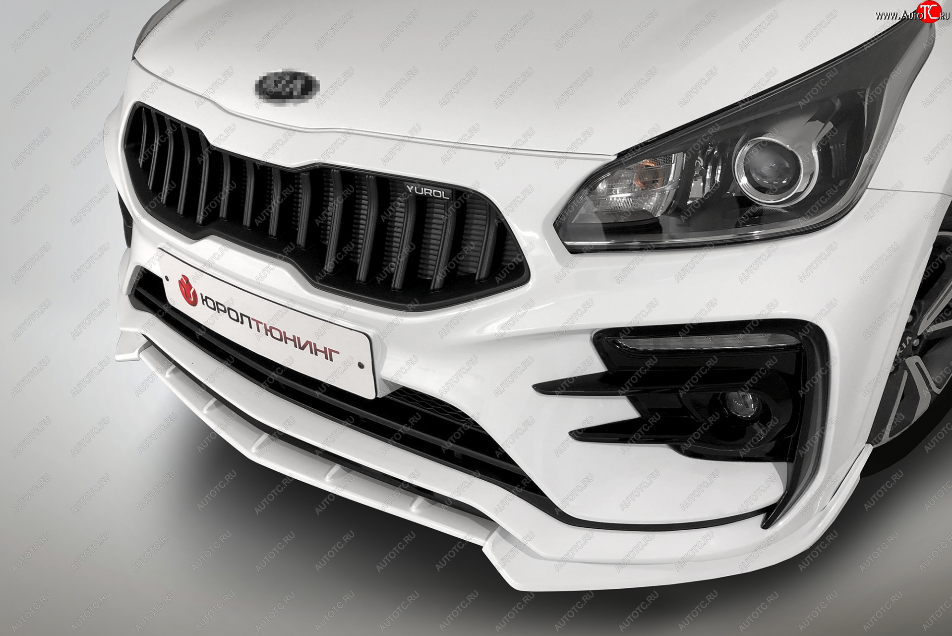 2 899 р. Сплиттер переднего бампера QUASAR KIA Rio 4 FB дорестайлинг седан (2016-2020) (Неокрашенный)  с доставкой в г. Вологда