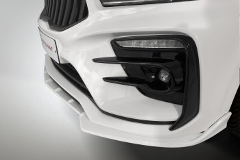 2 899 р. Сплиттер переднего бампера QUASAR KIA Rio 4 FB дорестайлинг седан (2016-2020) (Неокрашенный)  с доставкой в г. Вологда. Увеличить фотографию 3