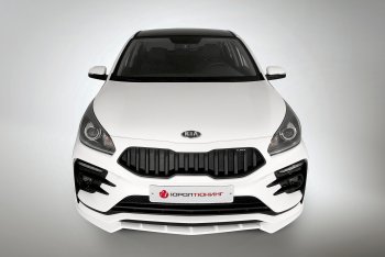 2 899 р. Сплиттер переднего бампера QUASAR KIA Rio 4 FB дорестайлинг седан (2016-2020) (Неокрашенный)  с доставкой в г. Вологда. Увеличить фотографию 4
